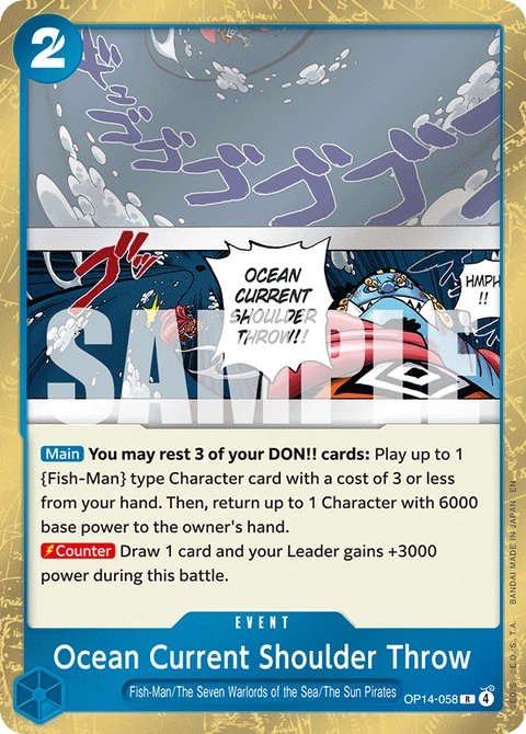 Ocean Current Shoulder Throw - One Piece Card Game card