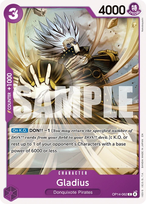 Gladius - One Piece Card Game card