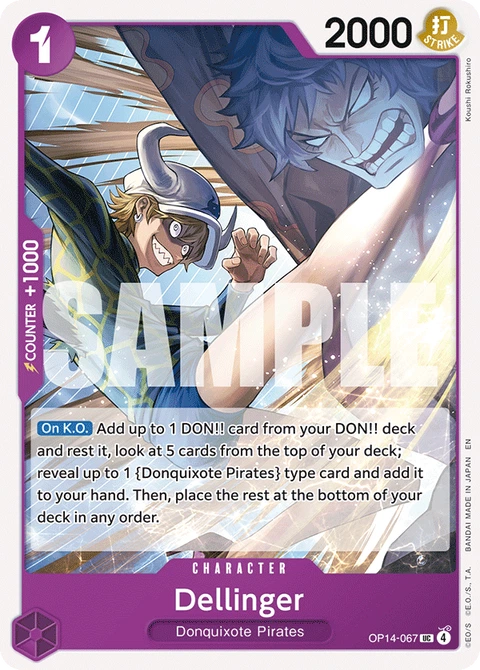Dellinger - One Piece Card Game card