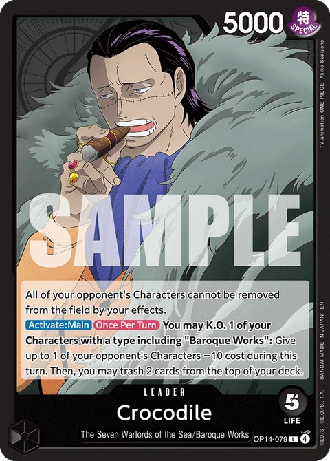 Crocodile - One Piece Card Game card