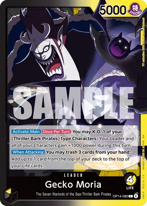 Gecko Moria - One Piece Card Game card