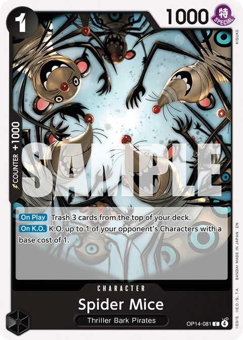 Spider Mice - One Piece Card Game card