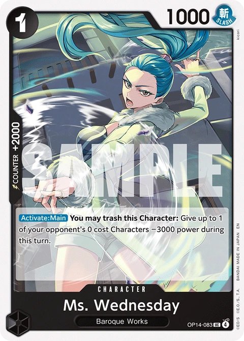Ms. Wednesday - One Piece Card Game card