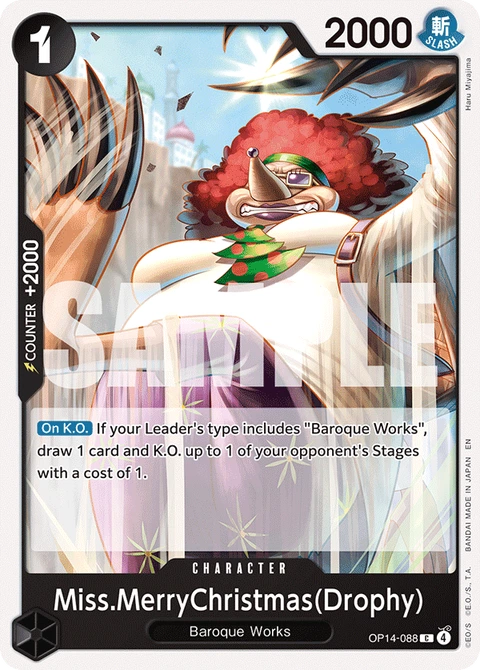 Miss.MerryChristmas(Drophy) - One Piece Card Game card