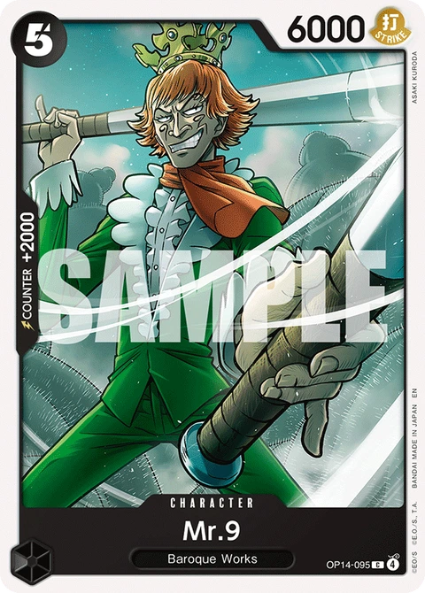 Mr.9 - One Piece Card Game card