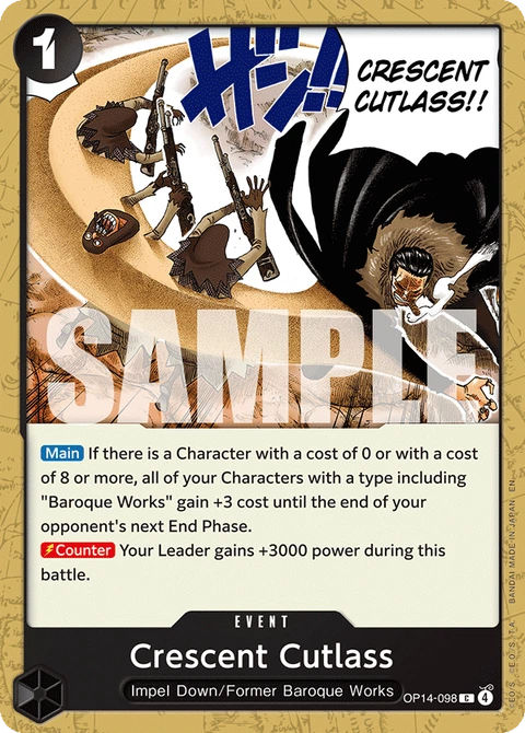 Crescent Cutlass - One Piece Card Game card