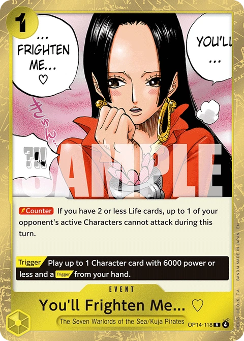 You'll Frighten Me... ♡ - One Piece Card Game card