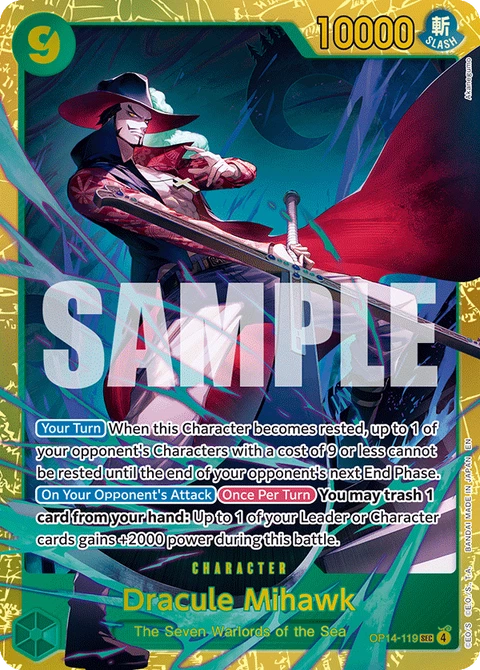 Dracule Mihawk - One Piece Card Game card