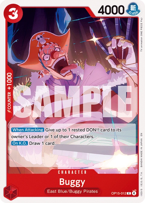 Buggy - One Piece Card Game card