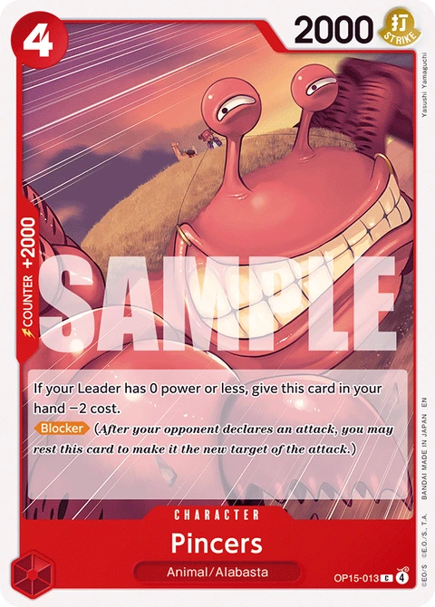 Pincers - One Piece Card Game card