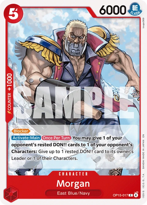 Morgan - One Piece Card Game card