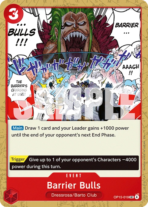 Barrier Bulls - One Piece Card Game card
