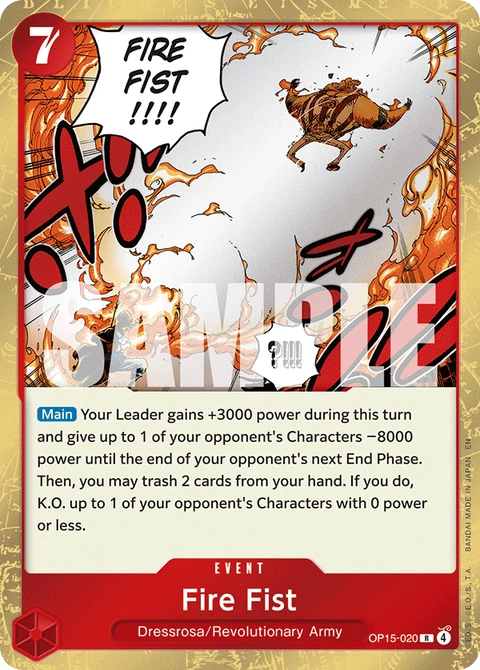 Fire Fist - One Piece Card Game card