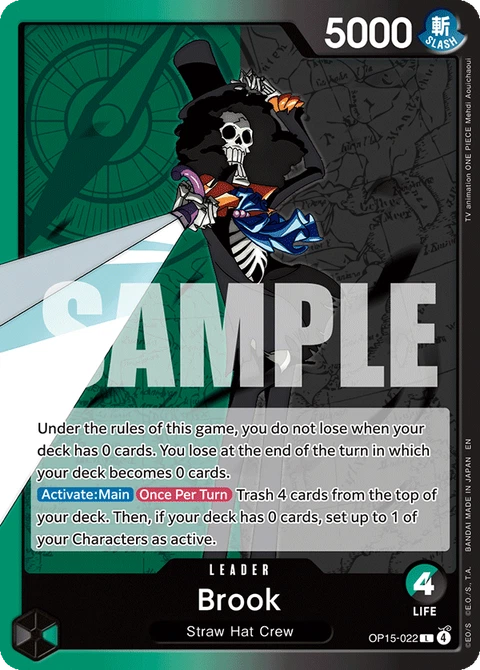 Brook, One Piece Card Game Leader