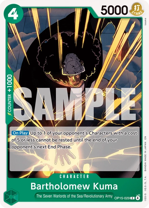 Bartholomew Kuma - One Piece Card Game card
