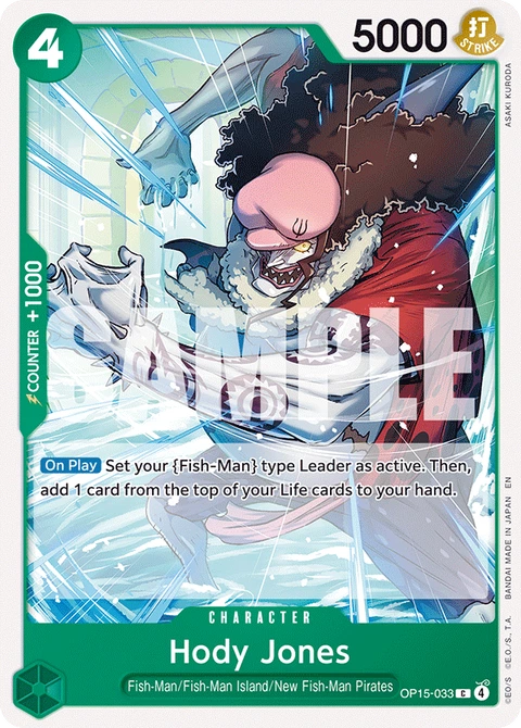 Hody Jones - One Piece Card Game card