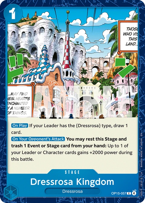 Dressrosa Kingdom - One Piece Card Game card