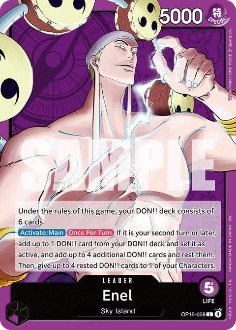 Enel - One Piece Card Game card