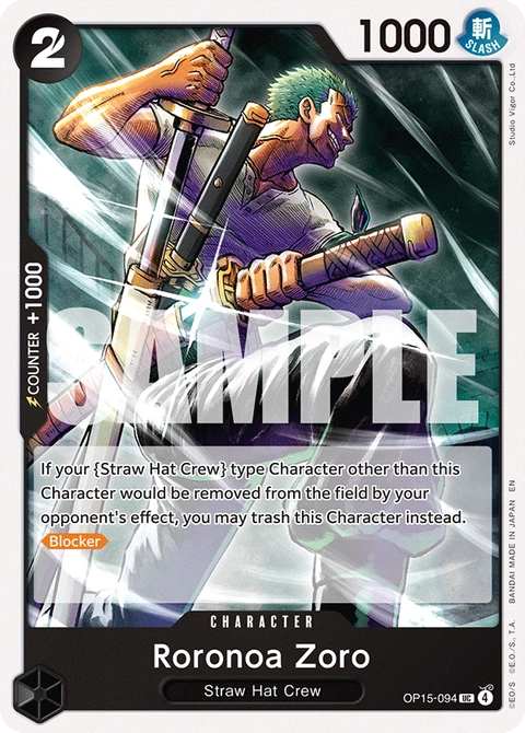 Roronoa Zoro - One Piece Card Game card