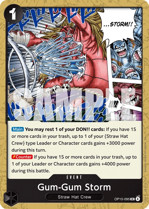 Gum-Gum Storm - One Piece Card Game card