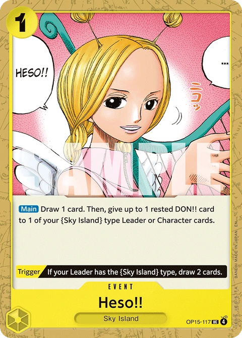 Heso!! - One Piece Card Game card