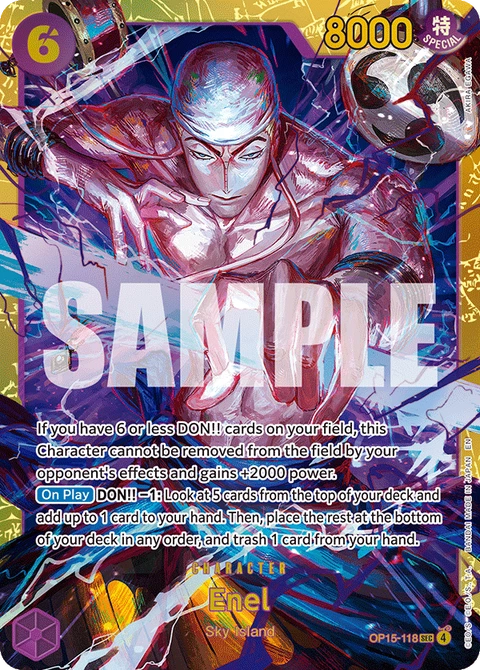 Enel, One Piece Card Game Leader