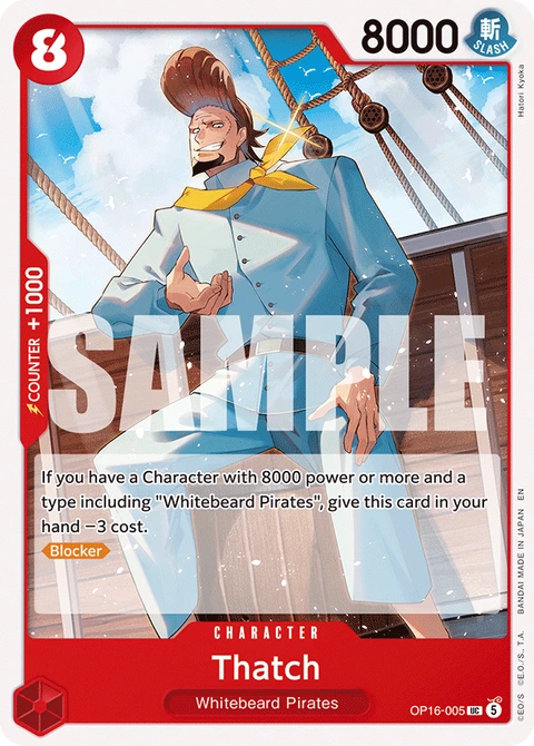 Thatch - One Piece Card Game card