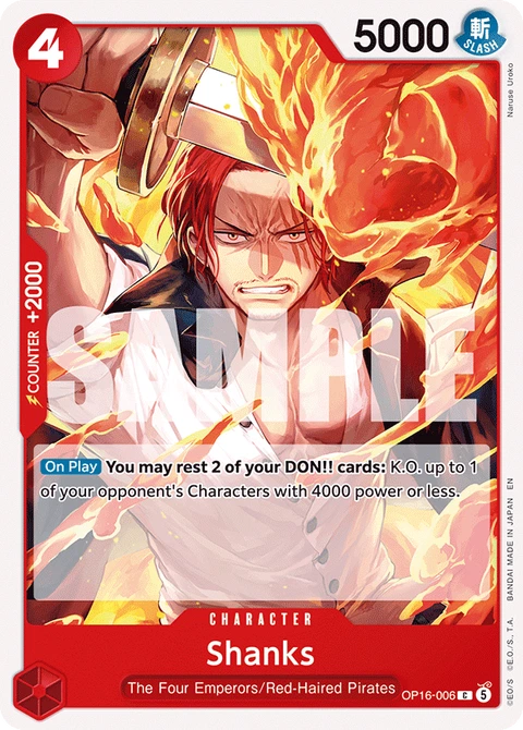 Shanks - One Piece Card Game card