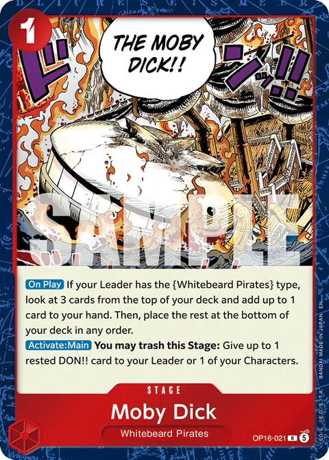 Moby Dick - One Piece Card Game card
