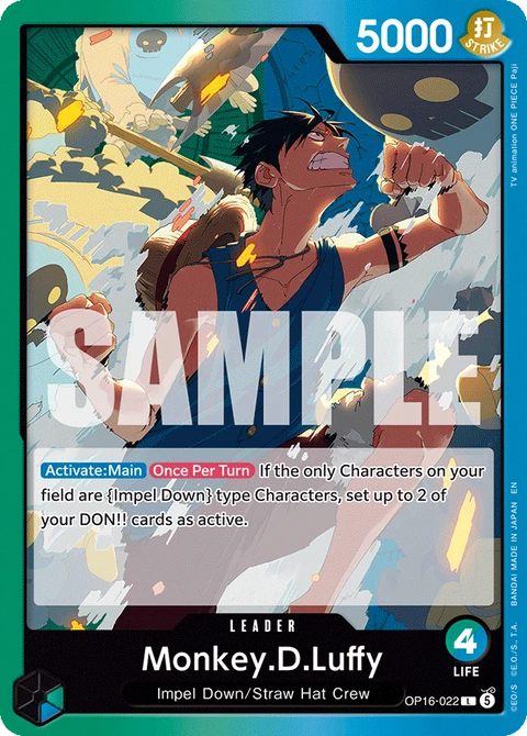 Monkey.D.Luffy, One Piece Card Game Leader