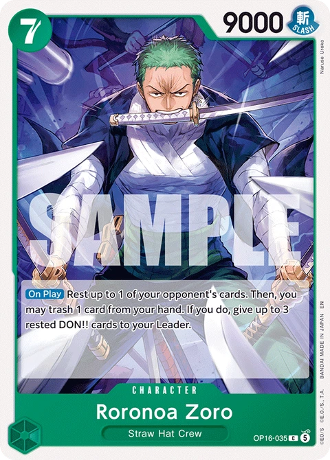 Roronoa Zoro - One Piece Card Game card