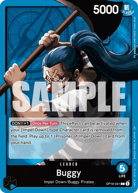 Buggy, One Piece Card Game Leader