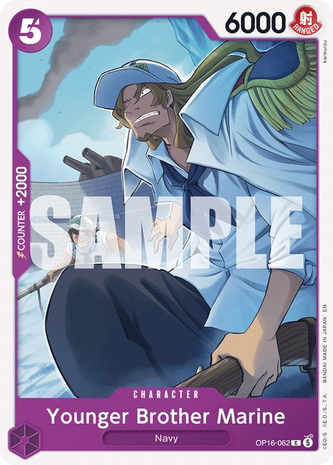 Younger Brother Marine - One Piece Card Game card