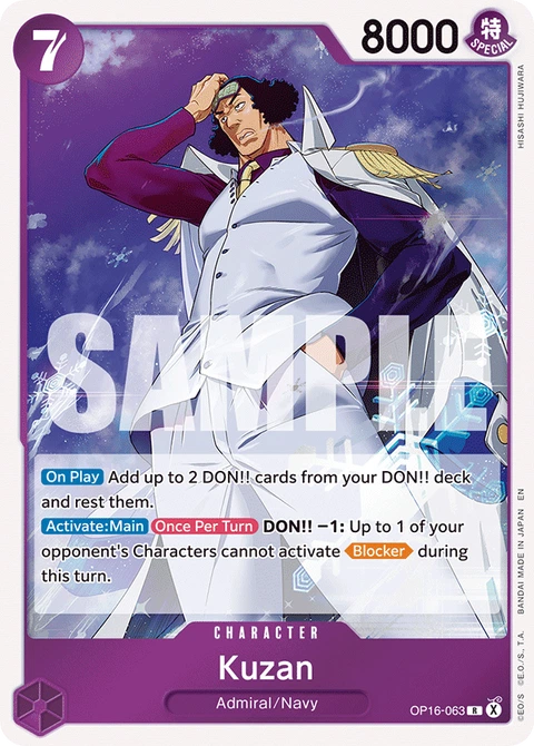 Kuzan - One Piece Card Game card