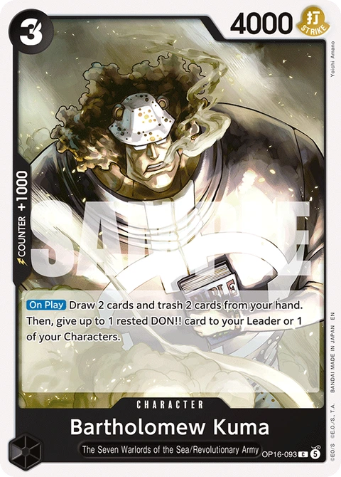 Bartholomew Kuma - One Piece Card Game card
