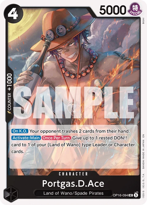 Portgas.D.Ace - One Piece Card Game card