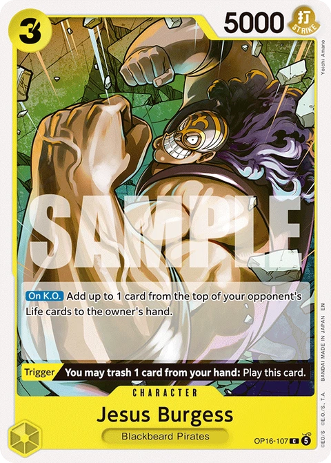 Jesus Burgess - One Piece Card Game card