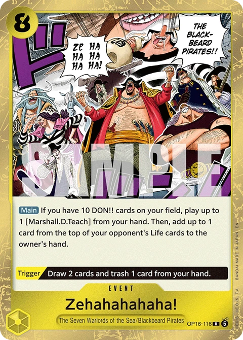 Zehahahahaha! - One Piece Card Game card