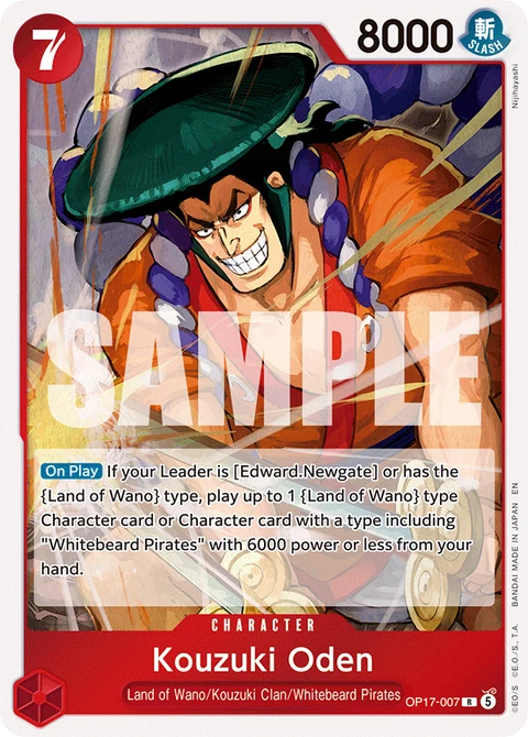 Kouzuki Oden - One Piece Card Game card