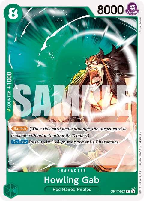 Howling Gab - One Piece Card Game card
