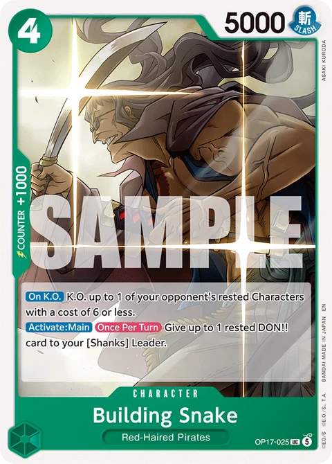 Building Snake - One Piece Card Game card