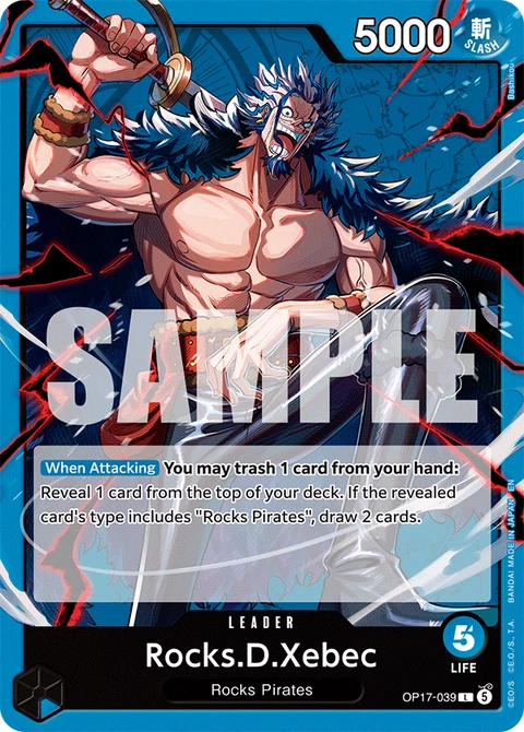 Rocks.D.Xebec, One Piece Card Game Leader