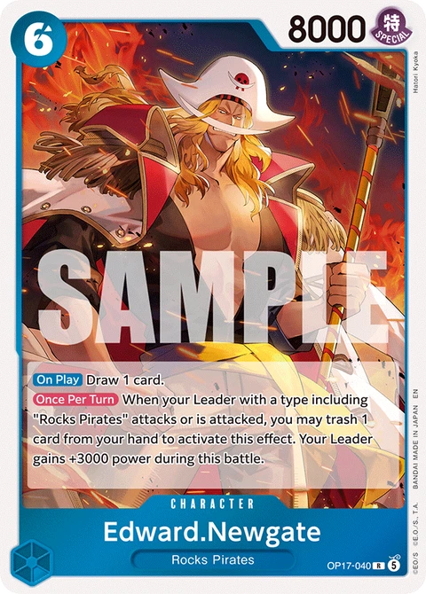 Edward.Newgate - One Piece Card Game card