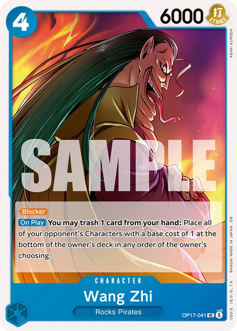 Wang Zhi - One Piece Card Game card