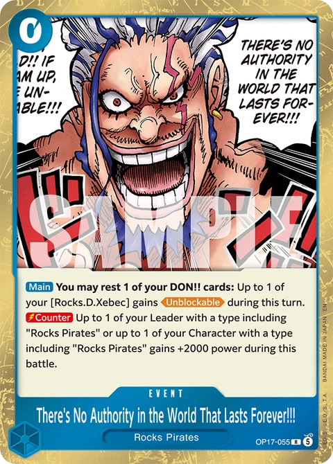 There's No Authority in the World That Lasts Forever!!! - One Piece Card Game card