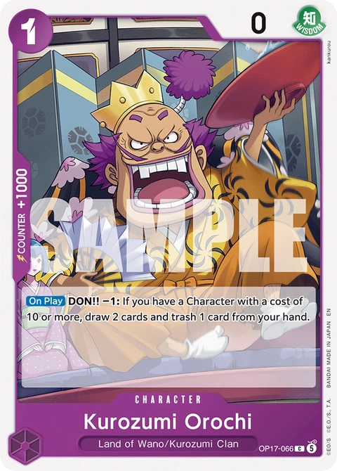 Kurozumi Orochi - One Piece Card Game card