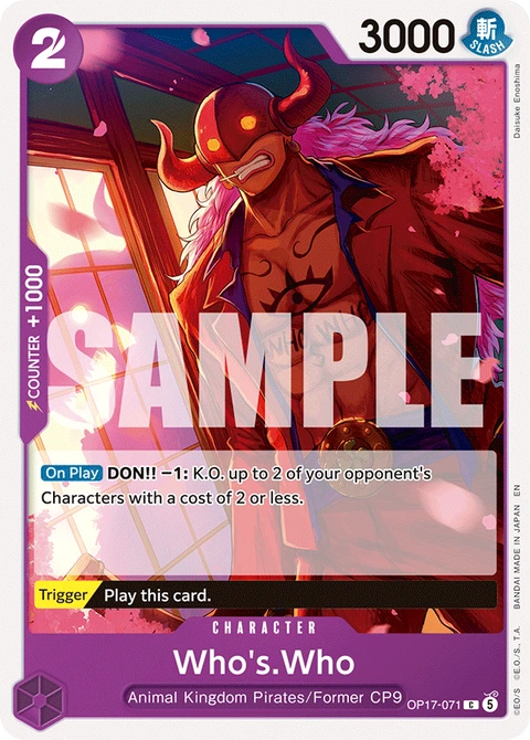 Who's.Who - One Piece Card Game card