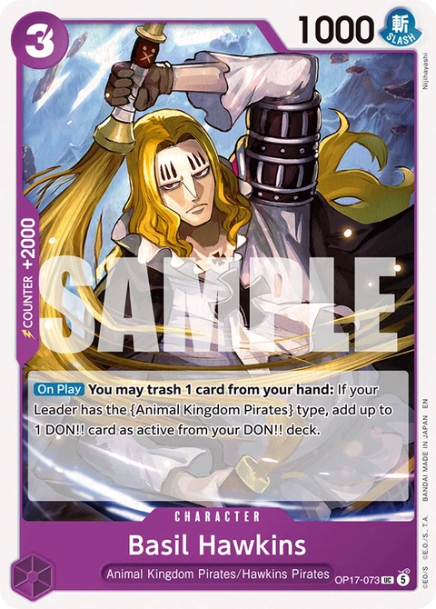 Basil Hawkins - One Piece Card Game card