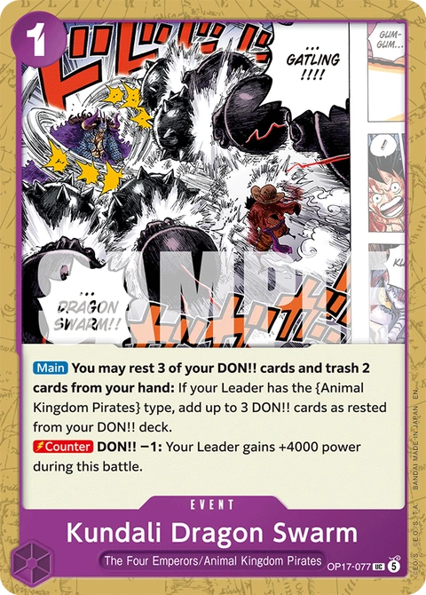 Kundali Dragon Swarm - One Piece Card Game card