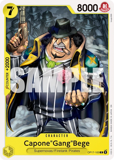 Capone"Gang"Bege - One Piece Card Game card